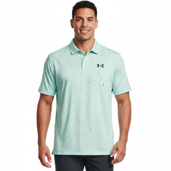 NWT Under Armour Iso-Chill Printed Golf Polo – Men's Large (L) - Picture 1 of 4